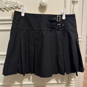 Halara Black Tennis Mini Skort With Side Pocket Inside